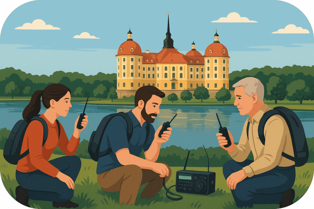 Moritzburg, hier treffen sich Freunde